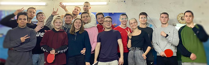 Студенти учасники змагань з настільного тенісу